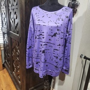 Purple Blouse Long Sleeve